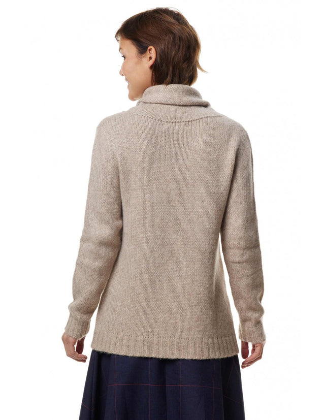 ASA turtleneck sweater for women in pure Alpaca wool