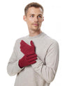 UNI solid color unisex gloves in pure Alpaca wool