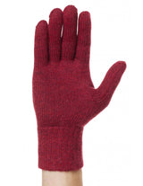 UNI solid color unisex gloves in pure Alpaca wool