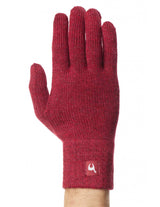 UNI solid color unisex gloves in pure Alpaca wool