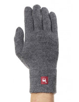 UNI solid color unisex gloves in pure Alpaca wool