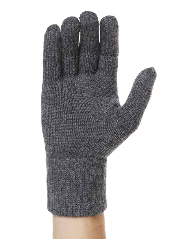 UNI solid color unisex gloves in pure Alpaca wool