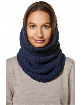 BIESEN women's ring scarf in pure Alpaca wool 32x180cm