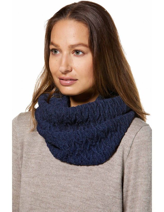 BIESEN women's ring scarf in pure Alpaca wool 32x180cm