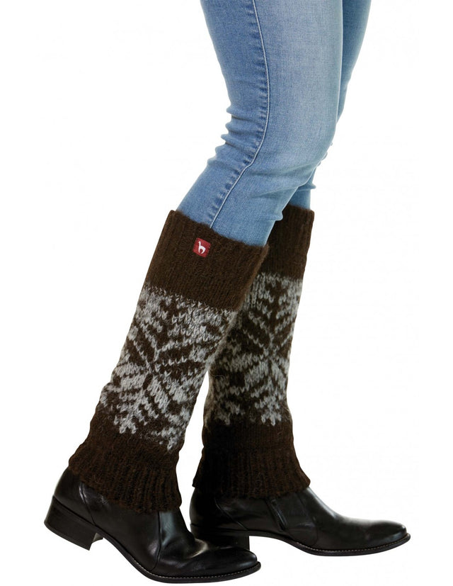 NATURA leg warmers in pure, undyed Alpaka wool