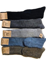 Long heavy socks for women and men in Alpaca and Wool