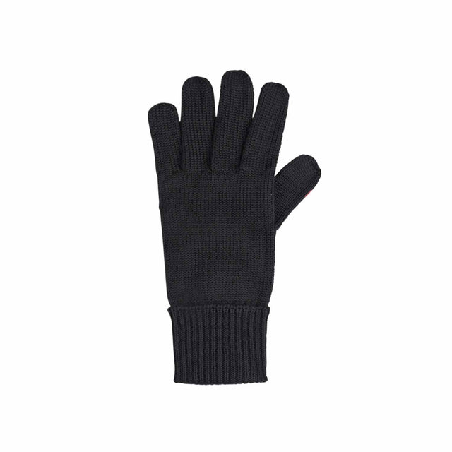 Knitted men's gloves in pure merino wool