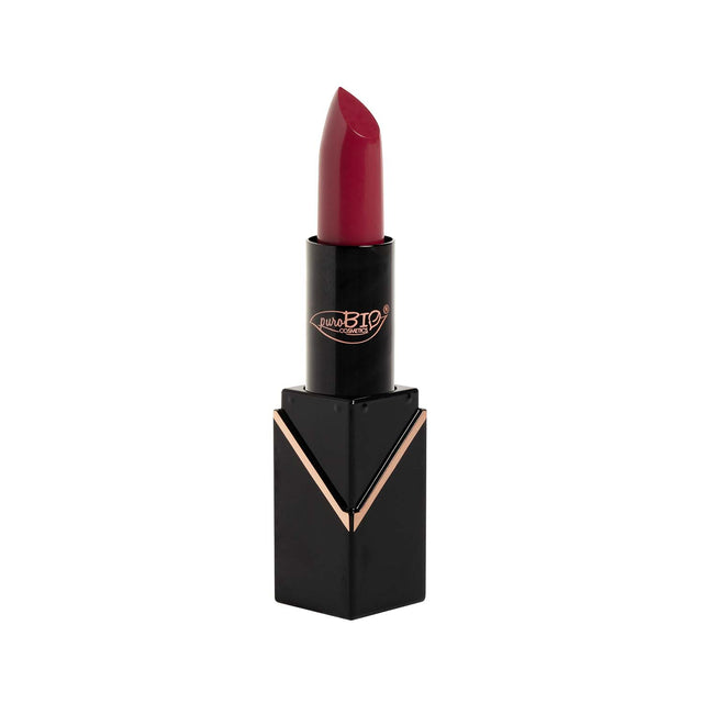 Lipstick 102 Dark fuchsia pure organic creamy matte lipstick