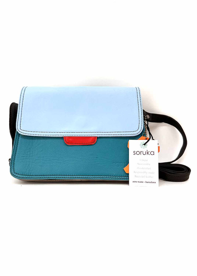 Reversible Laila handbag in Fairtrade recycled leather