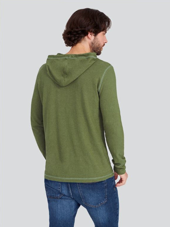 Hempro men's hooded sweater in hemp and organic cotton