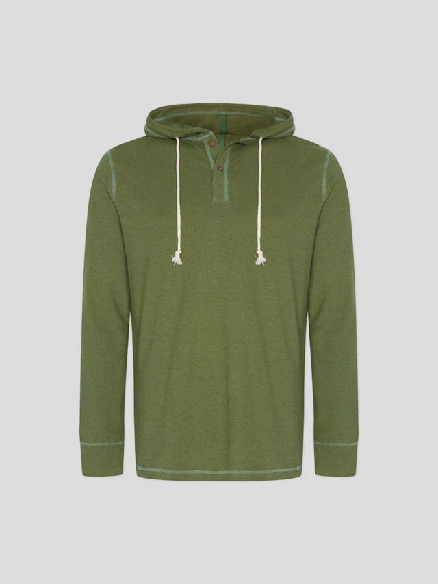 Hempro men's hooded sweater in hemp and organic cotton