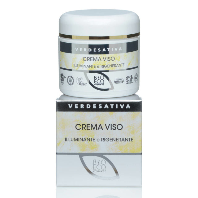 Crema viso Illuminante e Rigenerante pelli spente, secche, disomogenee