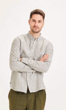 LARCH men's striped shirt in 100% organic linen