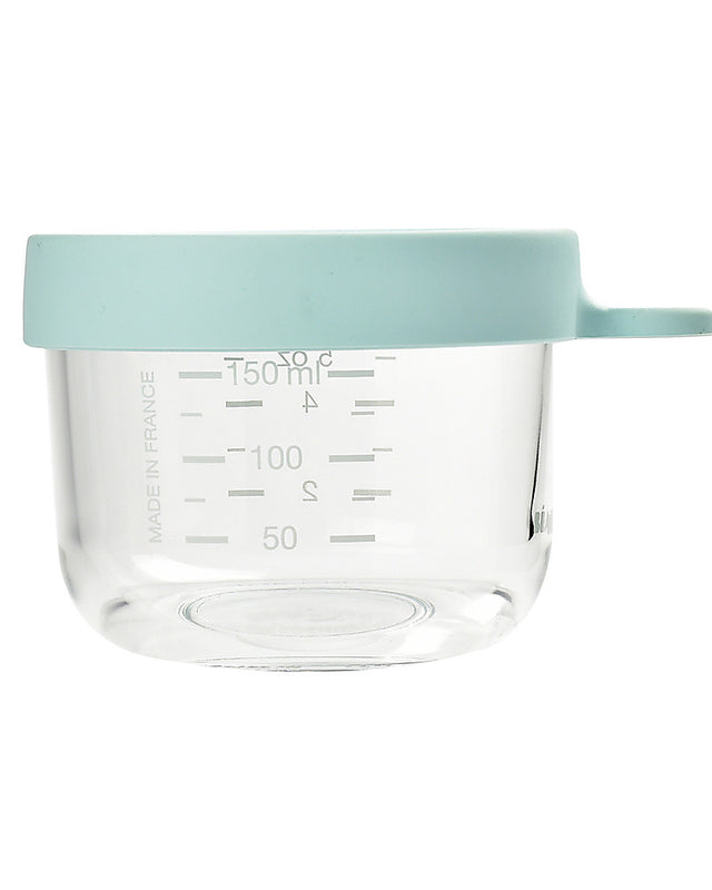 Graduated Glass Container with Airtight Cap 150 ml for baby food