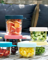 Graduated Glass Container with Airtight Cap 150 ml for baby food