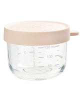 Graduated Glass Container with Airtight Cap 150 ml for baby food