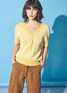 Women's knitted sweater in hemp and organic cotton