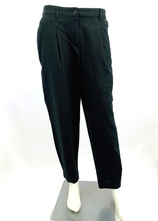 Helga trousers with pleats for women in pure linen