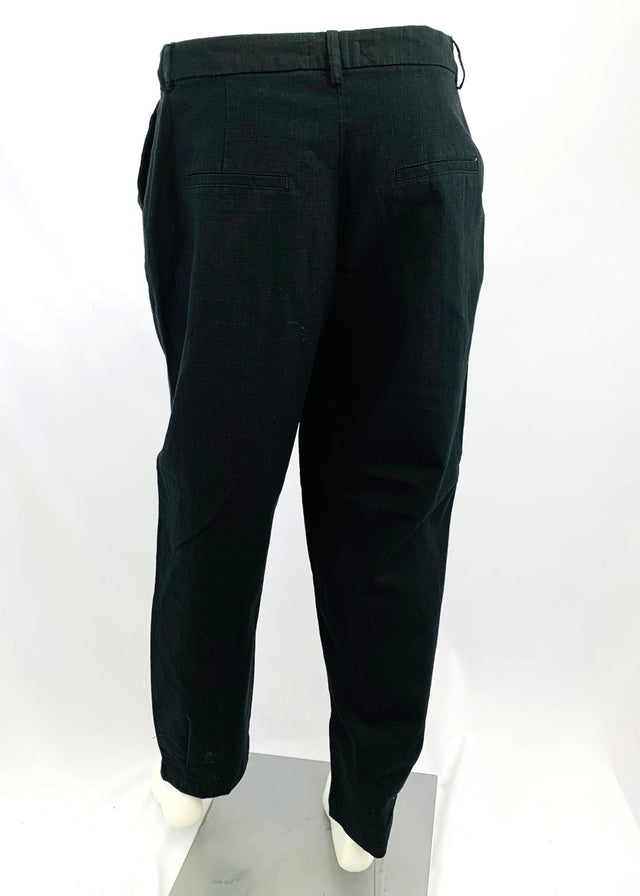 Pantaloni Helga con pinces da donna in puro lino