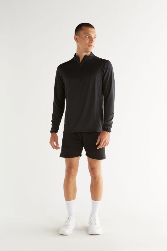 Maglia Sport con zip Unisex in tessuto tecnico di poliestere riciclato