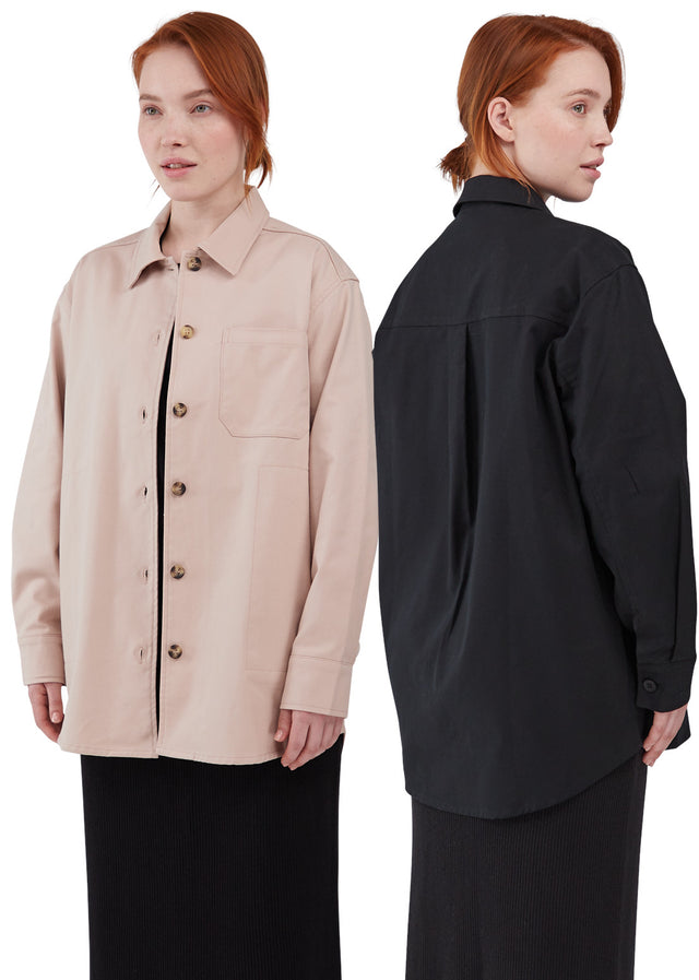 Overshirt Keira women's shirt jacket in organic cotton