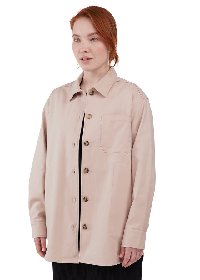 Overshirt Keira giacca camicia da donna in cotone biologico