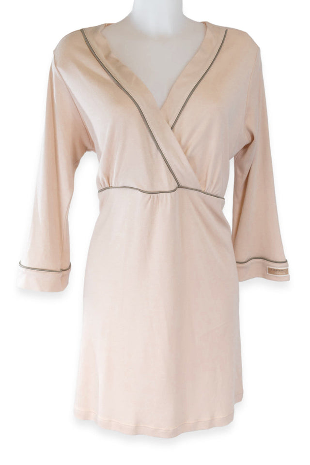 Maternity and breastfeeding nightdress in 100% organic bamboo