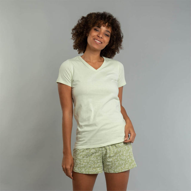 Miriam women's short summer pajamas in organic cotton