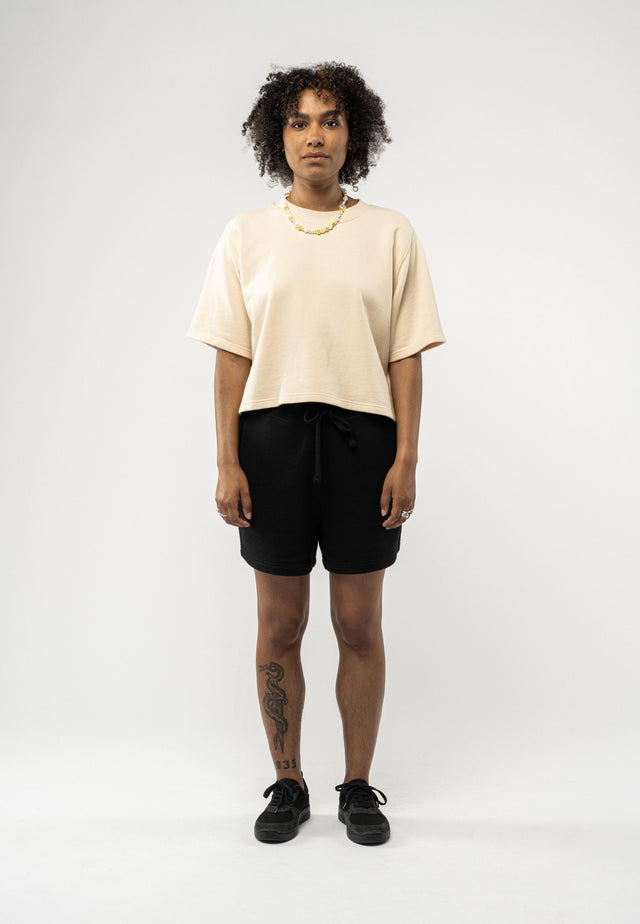 Aarany sweatshirt shorts for women in pure organic cotton