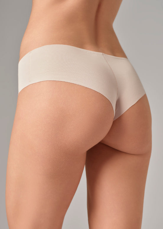 Invisible Laser Cut Brazilian briefs in organic cotton