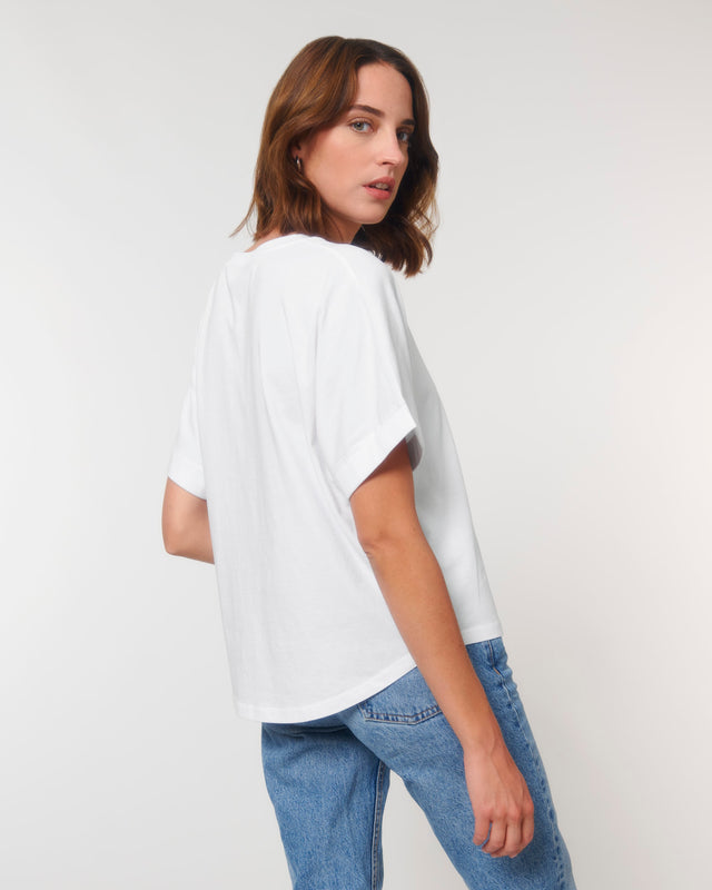 T-shirt donna Oversize Collider in cotone biologico