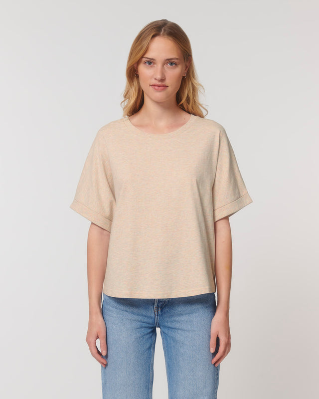 T-shirt donna Oversize Collider in cotone biologico