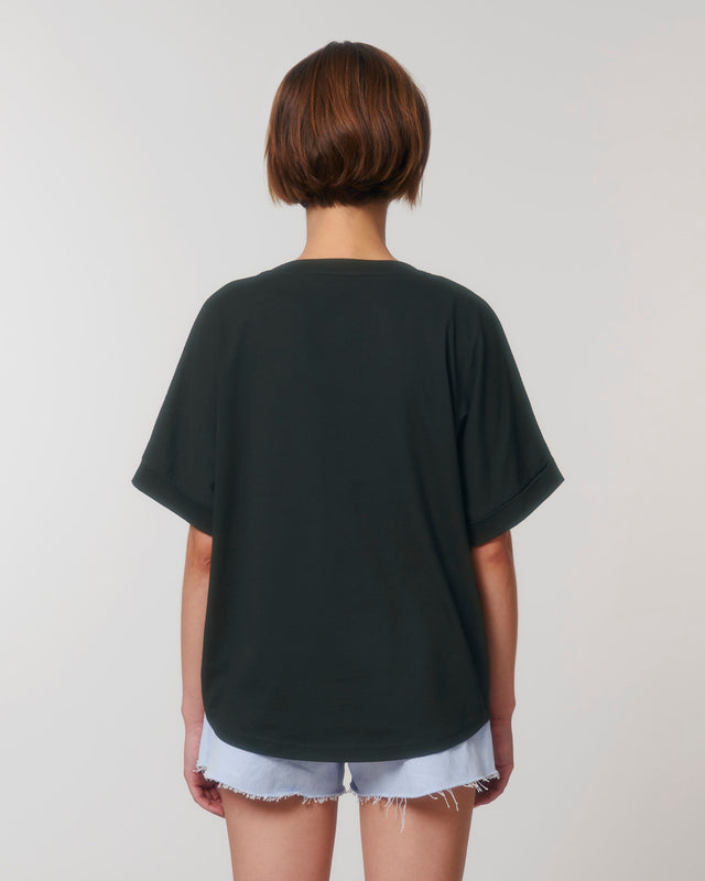 T-shirt donna Oversize Collider in cotone biologico