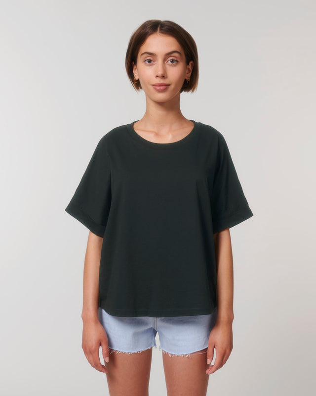 T-shirt donna Oversize Collider in cotone biologico