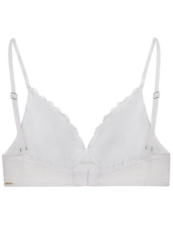 Earth bra with lace for women in organic cotton