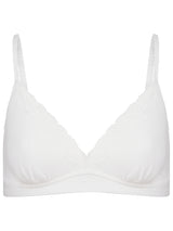 Earth bra with lace for women in organic cotton