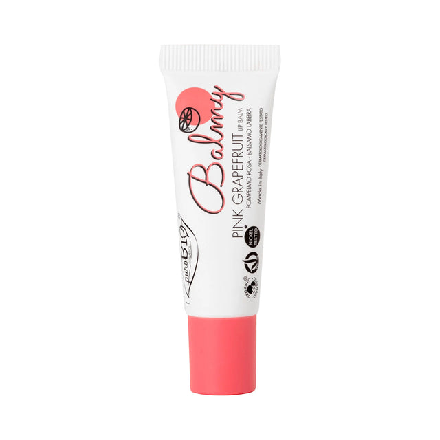 Balmy pink grapefruit lip balm