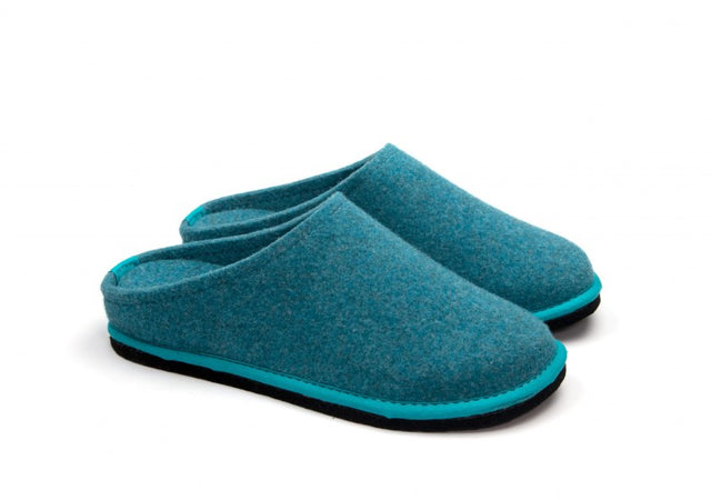 Easy Copper Oxide slippers in natural wool felt