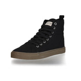 Scarpe Sneaker Goto High Black in cotone biologico Fairtrade