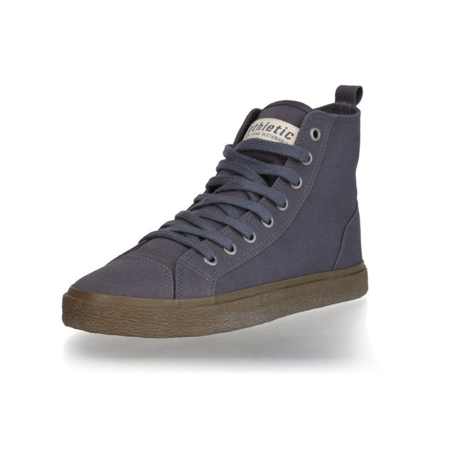 Goto High Pewter Sneaker Shoes in Fairtrade organic cotton