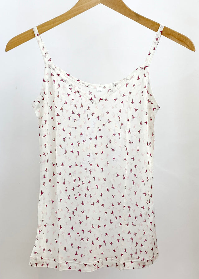 Women's Limited Edition Spaghetti Top tank top in pure silk jersey