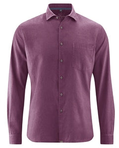 Men's shirt in hemp and organic cotton