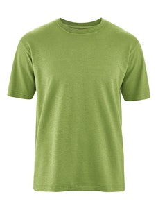 Basic T-shirt in Green Hemp and Organic Cotton