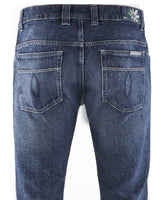 Jeans Uomo Blue Denim Laser 510 in canapa e cotone biologico