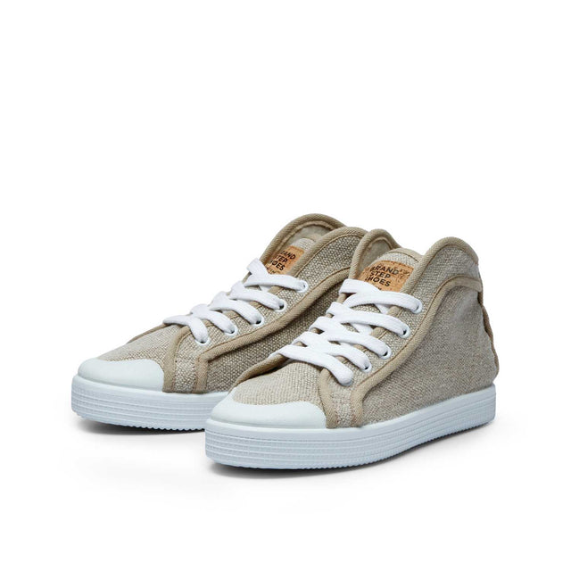 Unisex TAYLOR Nature High Sneaker Shoes in Vegan hemp