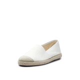 Espadrilles Evita White da donna in canapa Vegan