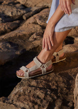 Leo Nature unisex sandals in hemp and cork