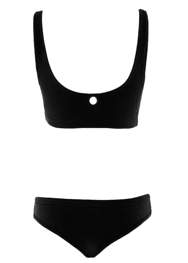 Beach Top Zip swimsuit in cotton