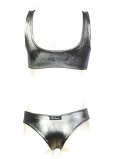 Bikini Fiocco Silver swimsuit in cotton and Lurex