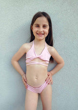 Cotton bikini swimsuit for girls